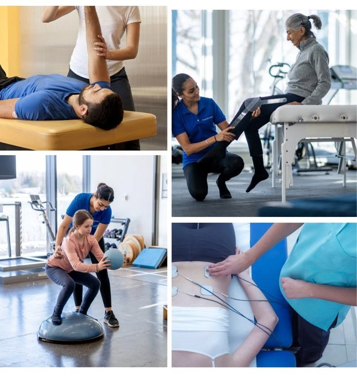 Physiotherapy treatment visual